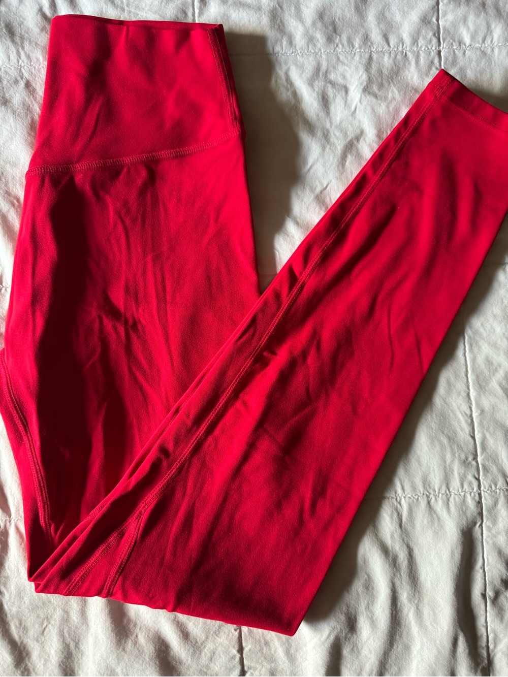 Red Vitality Women’s High-Waist Red Performance Leggings